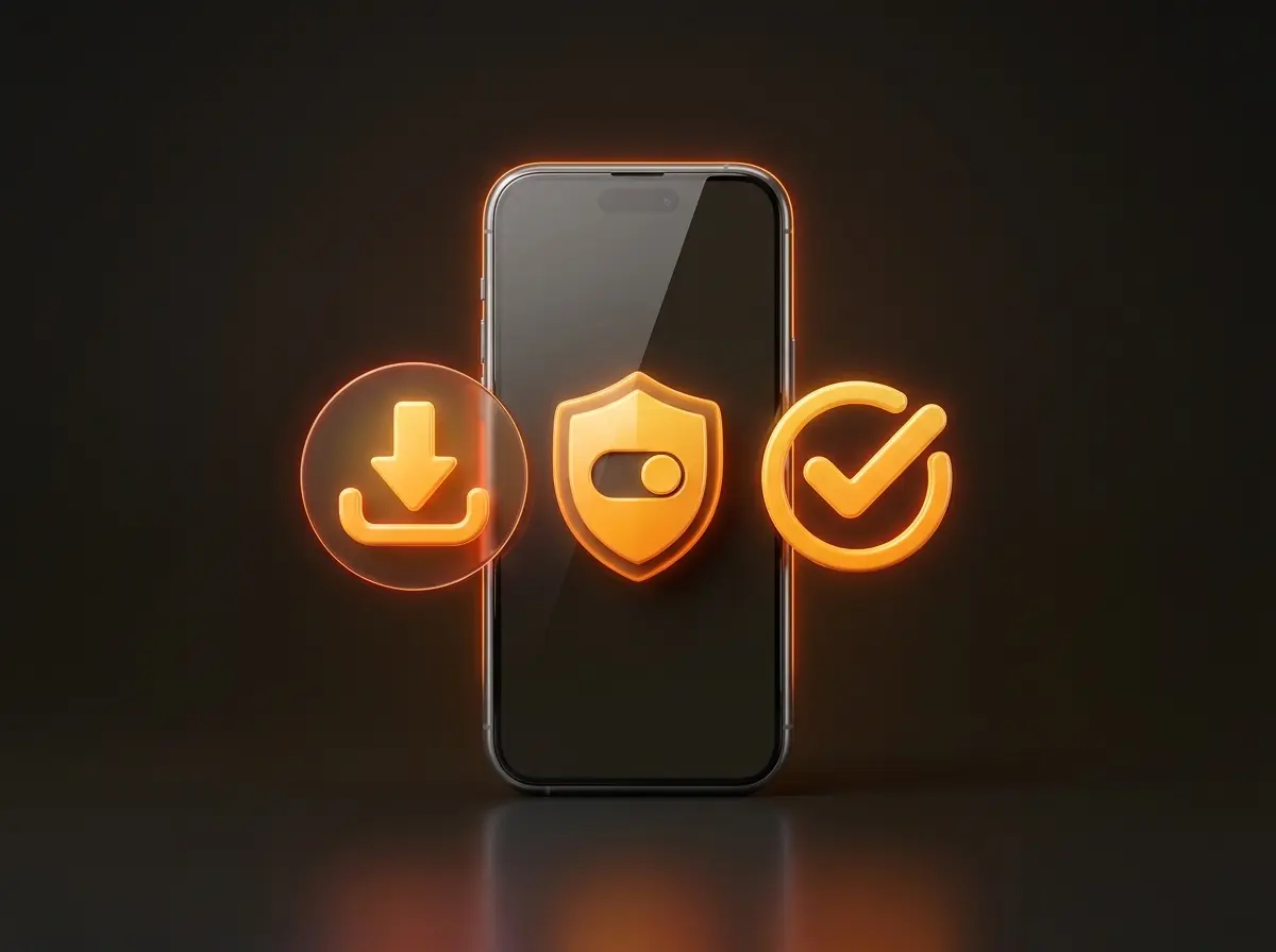 Three steps to install the Kirabet APK on Android: download, allow, install